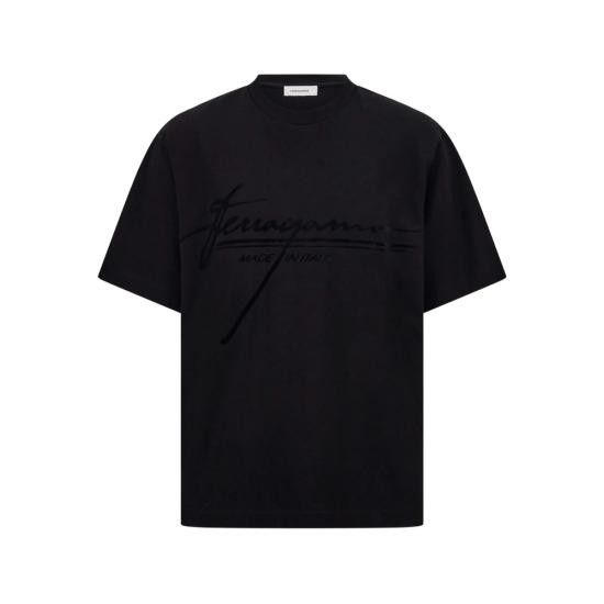 Salvatore Ferragamo SALVATORE FERRAGAMO Men T-Shirts 144859 0786885 NERO BLACK Size US M / EU 48-50 / 2 - 1 Thumbnail