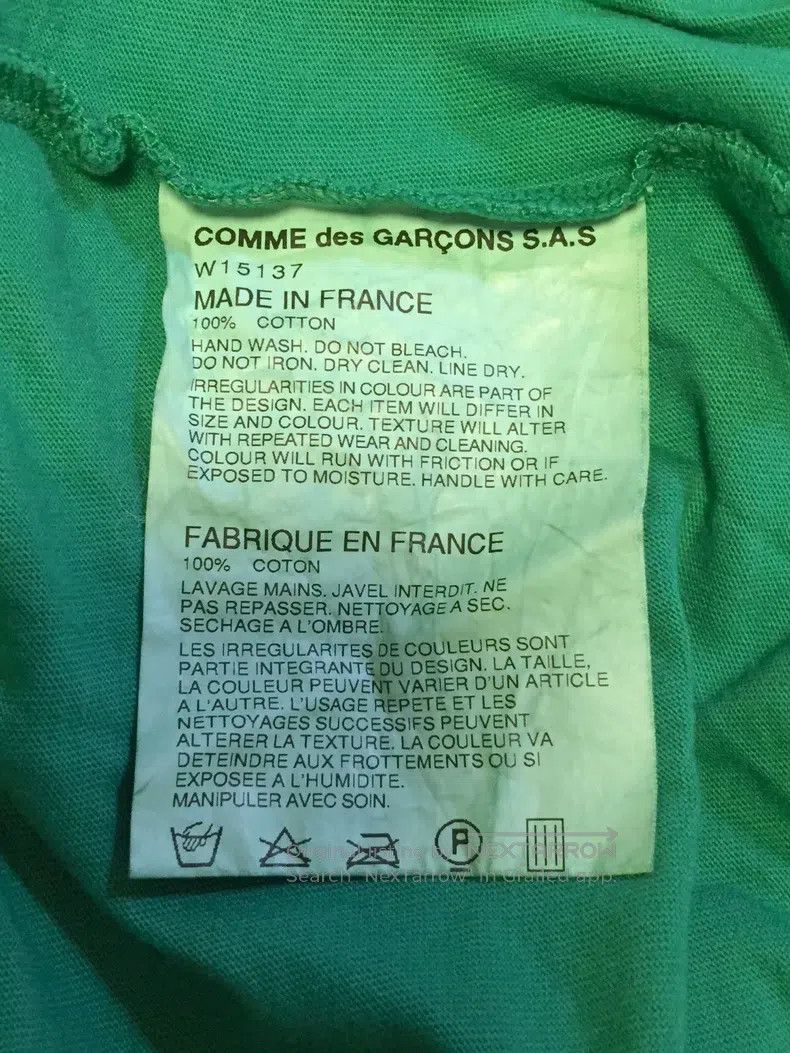 Comme des Garcons Comme Des Garcons Green T-shirt Size M / US 6-8 / IT 42-44 - 5 Thumbnail