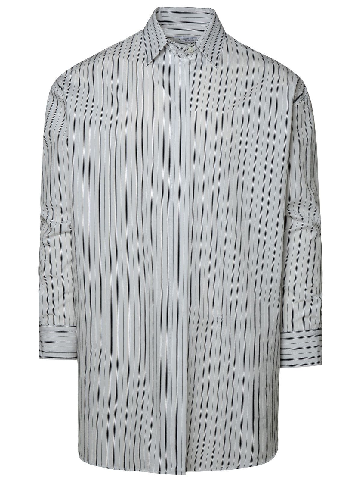 image of Off White Off-White White Cotton Shirt, Women's (Size XS)