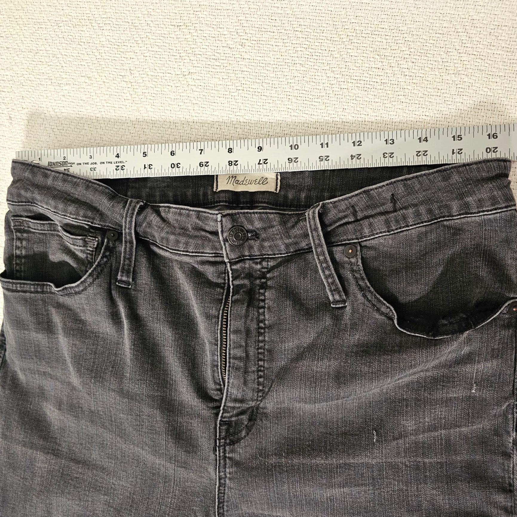 Madewell Madewell Jeans Women's Size 33 Black Denim Skinny High Rise Pockets Inseam 27.5 in Vintage No Size 24" / US 00 / IT 34 - 6 Thumbnail