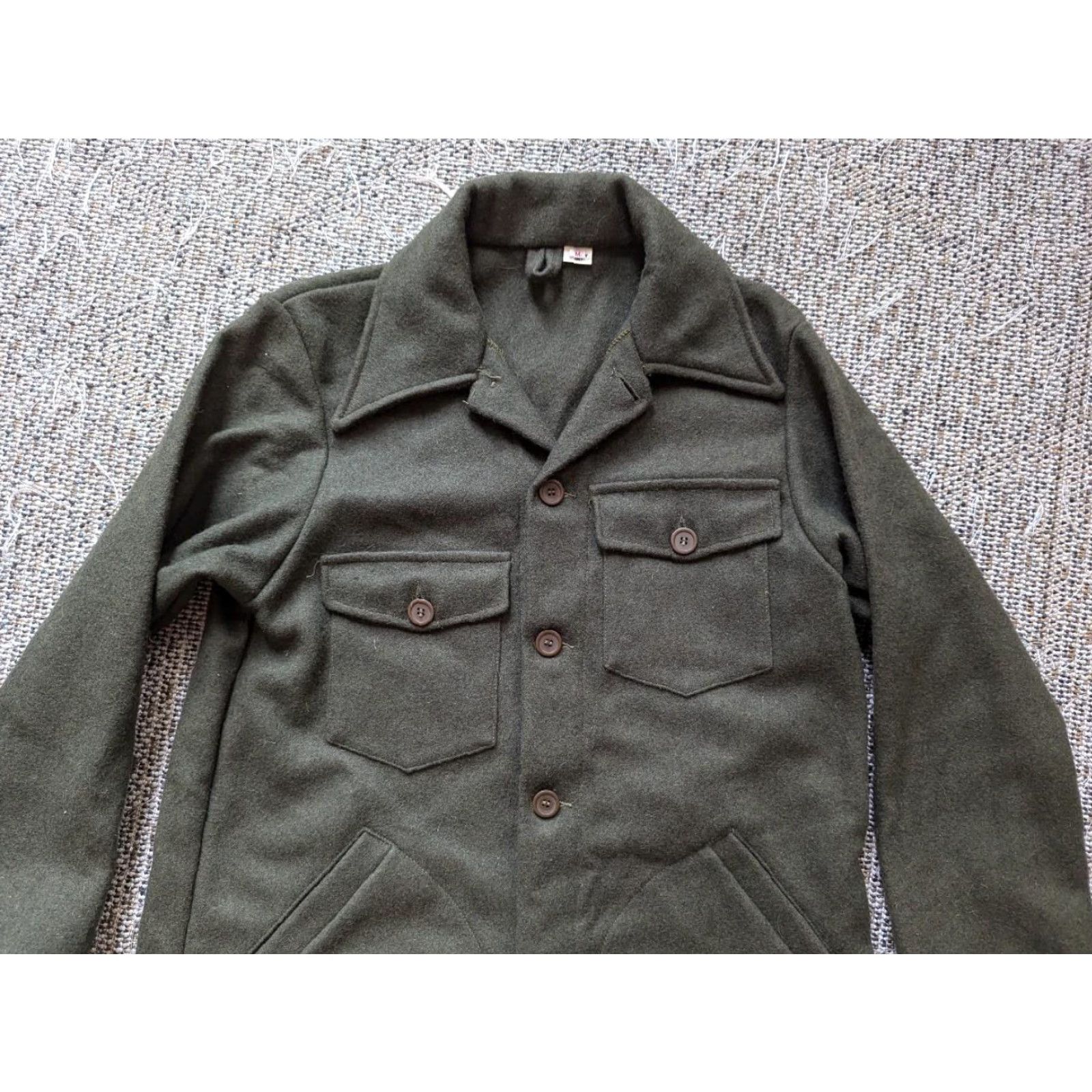 Vintage VINTAGE Duxbak Coat Wool Flannel 40 Chest M Green Jacket Shirt-Jac Hunting Men M Shirt-Jac Mens 40 Green 1960s Decade 60s Size US M / EU 48-50 / 2 - 8 Thumbnail