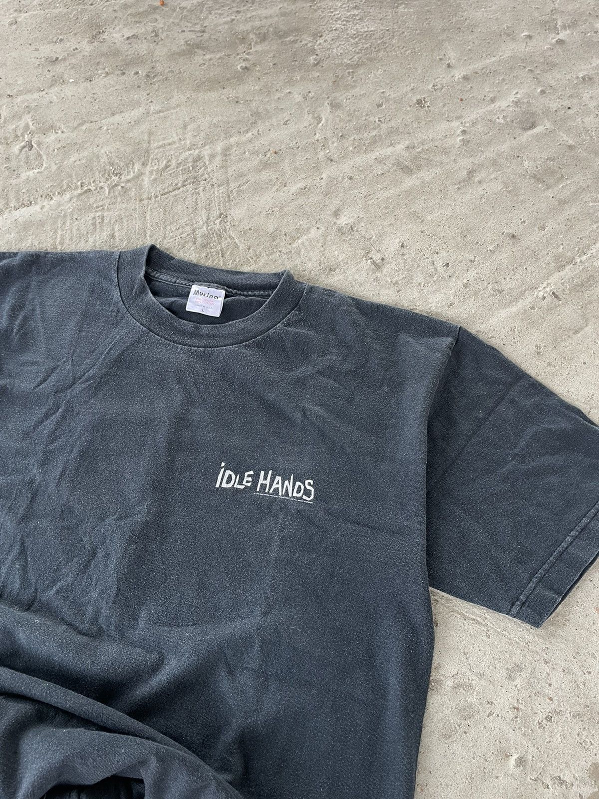 Vintage Rare 1999 Idle Hands Horror Movie Promo Faded T Shirt Size US L / EU 52-54 / 3 - 6 Thumbnail