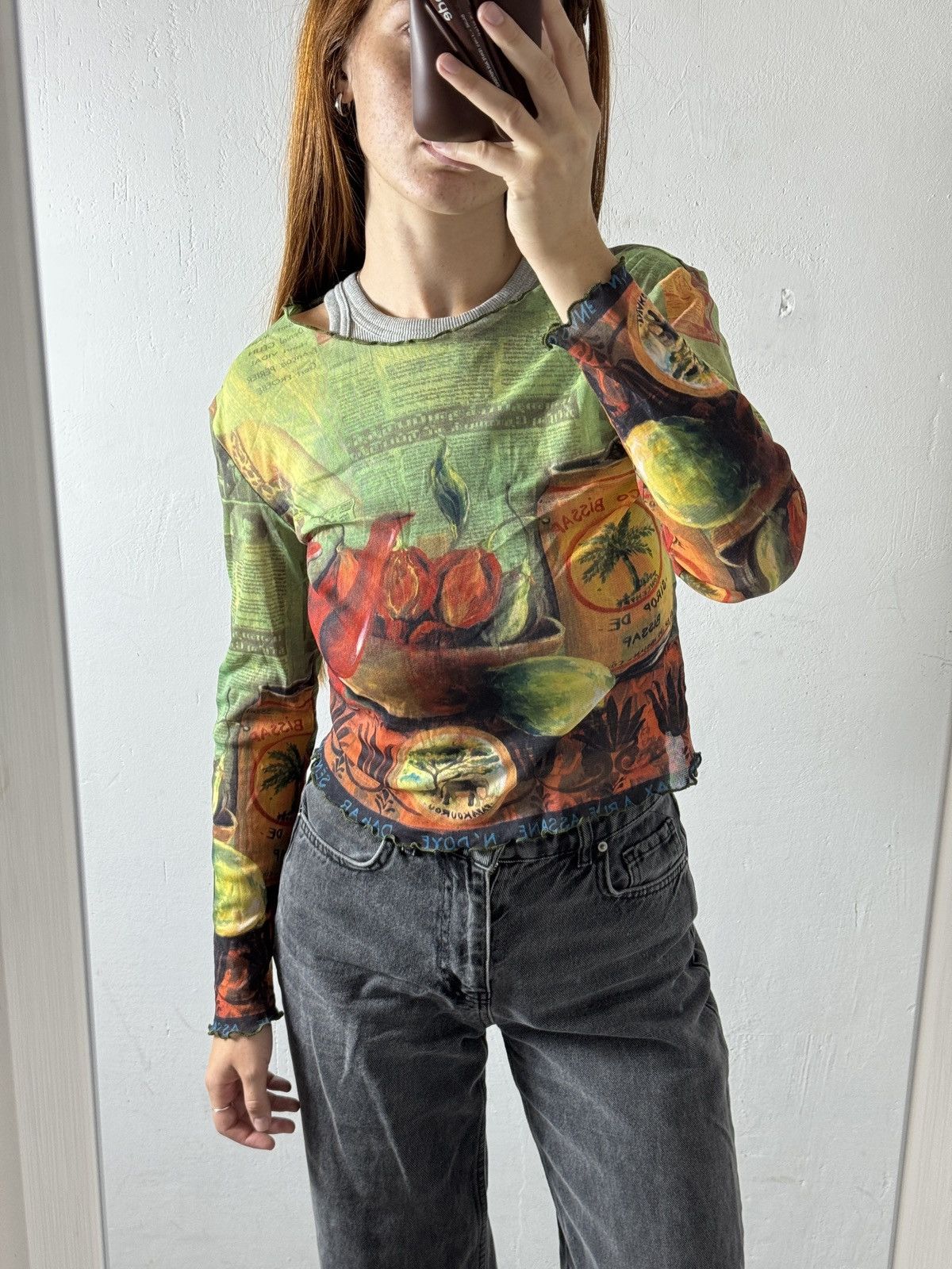 Other VINTAGE JEAN PAUL GAULTIER STYLE PRINTED LONG SLEEVE Size XS / US 0-2 / IT 36-38 - 2 Thumbnail