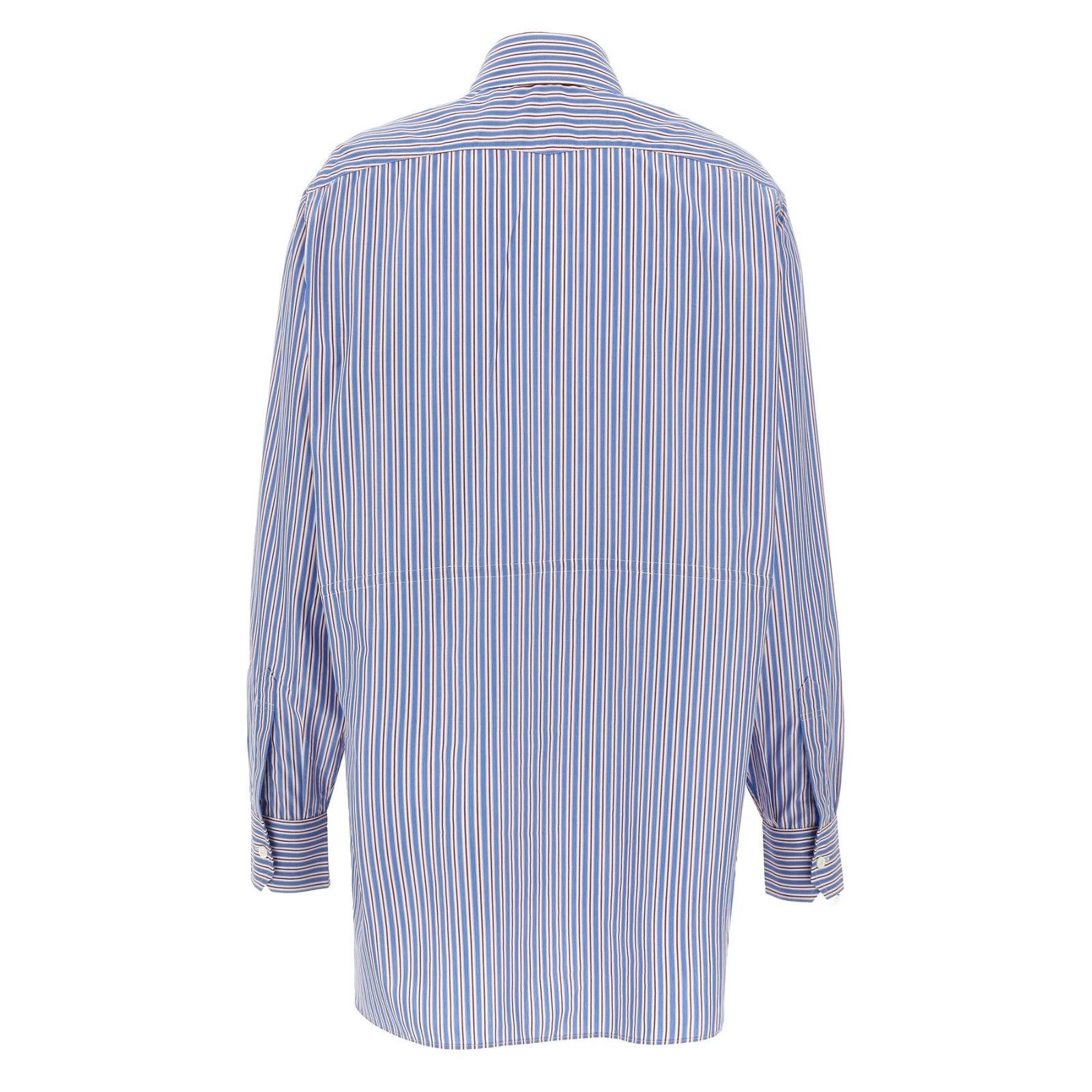 Prada Prada Multicolor Striped Cotton Shirt New And Authentic (Wom Size M / US 6-8 / IT 42-44 - 2 Thumbnail