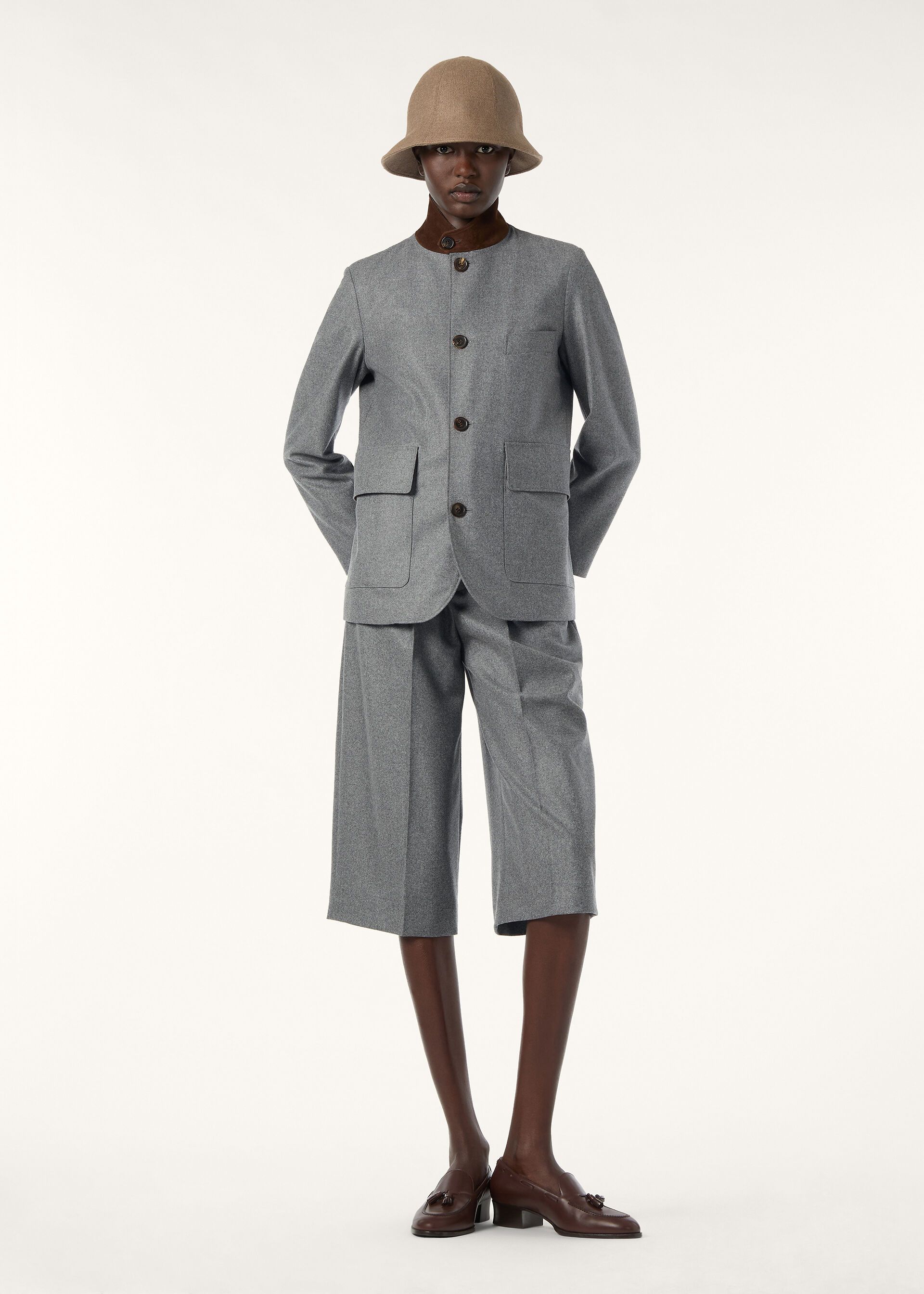 Loro Piana os11x0426 FAQ0518 Roadster Mini Jacket in Moonstruck Wind Size S / US 4 / IT 40 - 3 Thumbnail