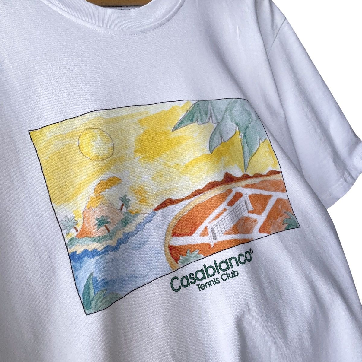Casablanca Casablanca Paris SS21 Tennis Club Painting Tee Size US XL / EU 56 / 4 - 4 Thumbnail