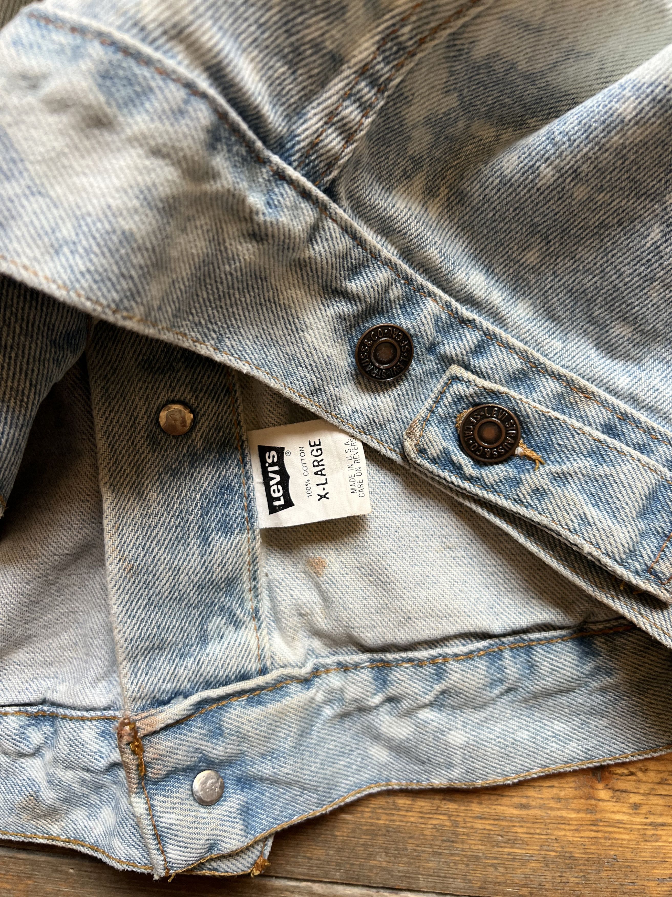 Other Levi's Vintage USA Denim Trucker Bomber Heavy Jacket Size US XL / EU 56 / 4 - 6 Thumbnail