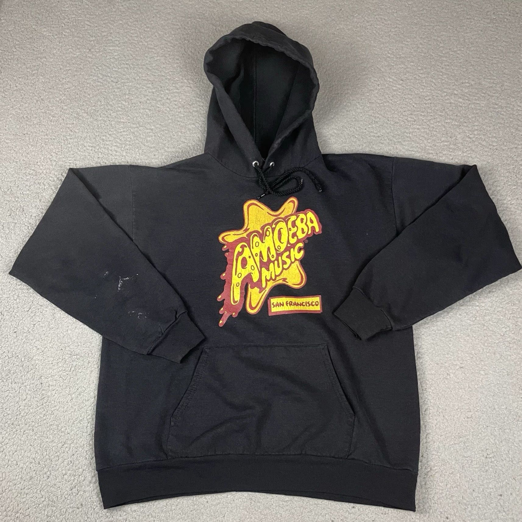 Vintage VINTAGE Amoeba Music Hoodie Adult XL Green 90s Music Pullover Amoeba Sweatshirt Men Size US XL / EU 56 / 4 - 2 Thumbnail