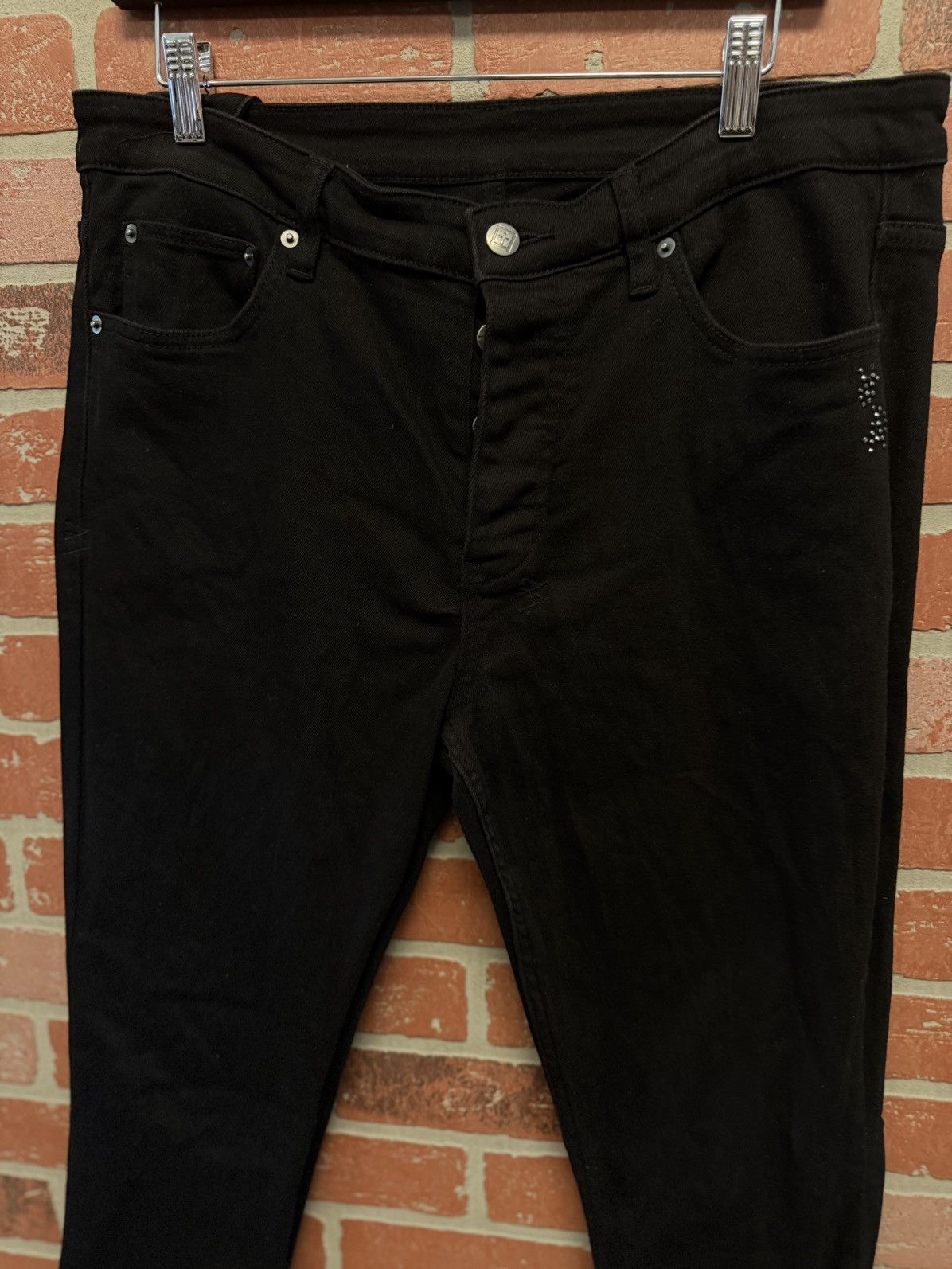 Ksubi Ksubi Black Jeans Crystals Size 33 Flawless 🧼 $350 Retail Size US 33 - 3 Thumbnail