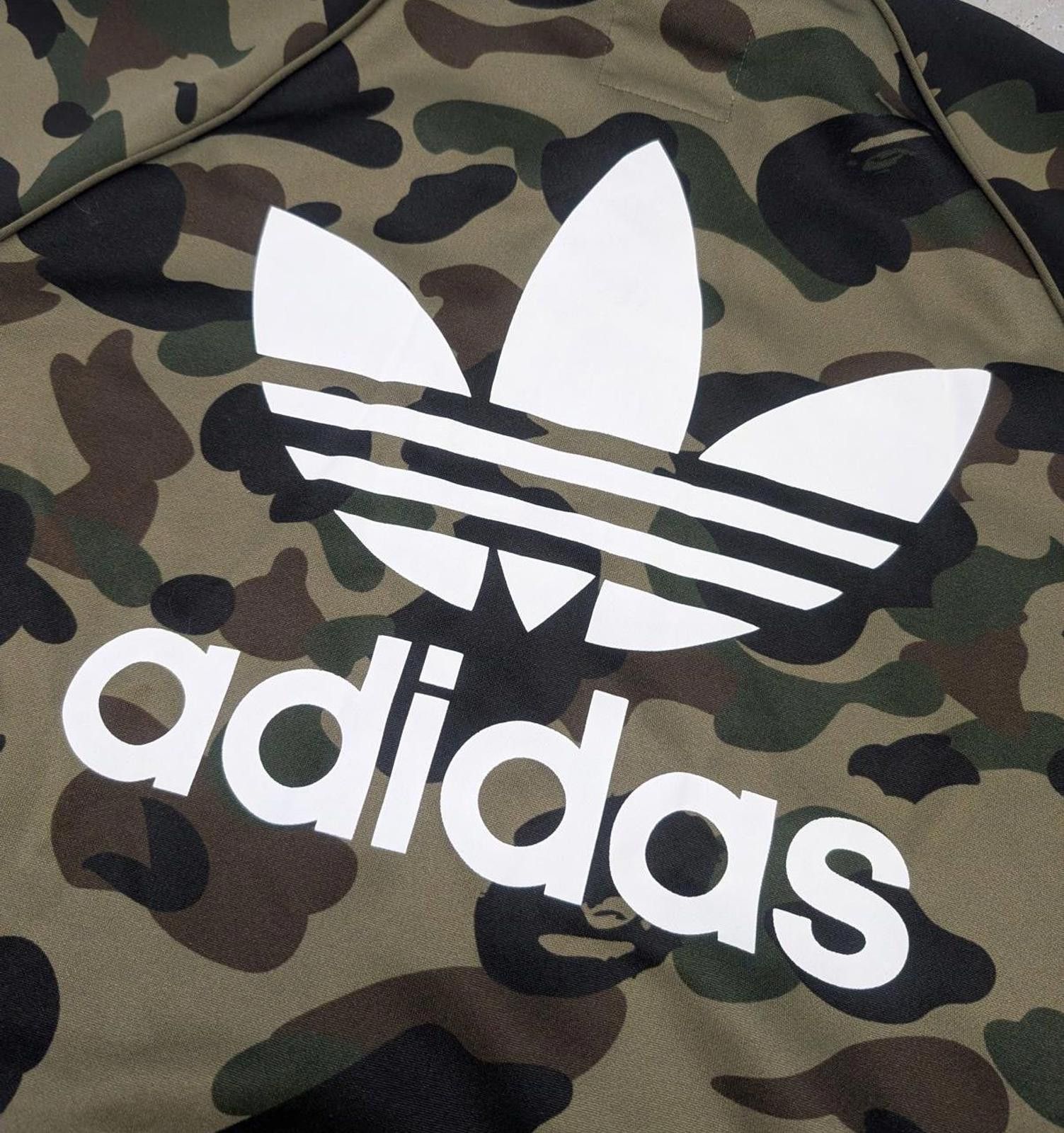 Bape Bape x Adidas Green Army Camo Track Jacket FW18 Size US XS / EU 42 / 0 - 3 Thumbnail