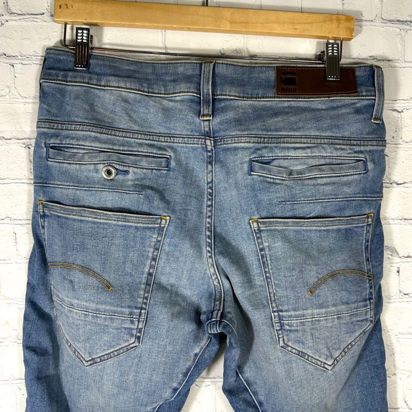 Vintage G-Star RAW Mens Slim Tapered Jeans Medium Blue Denim Size 32 Inseam 31 Mens Womens Size US 32 / EU 48 - 7 Thumbnail