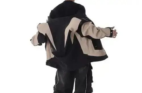 Japanese Brand Retro Color Block Casual Motorcycle Jacket Size US L / EU 52-54 / 3 - 2 Thumbnail