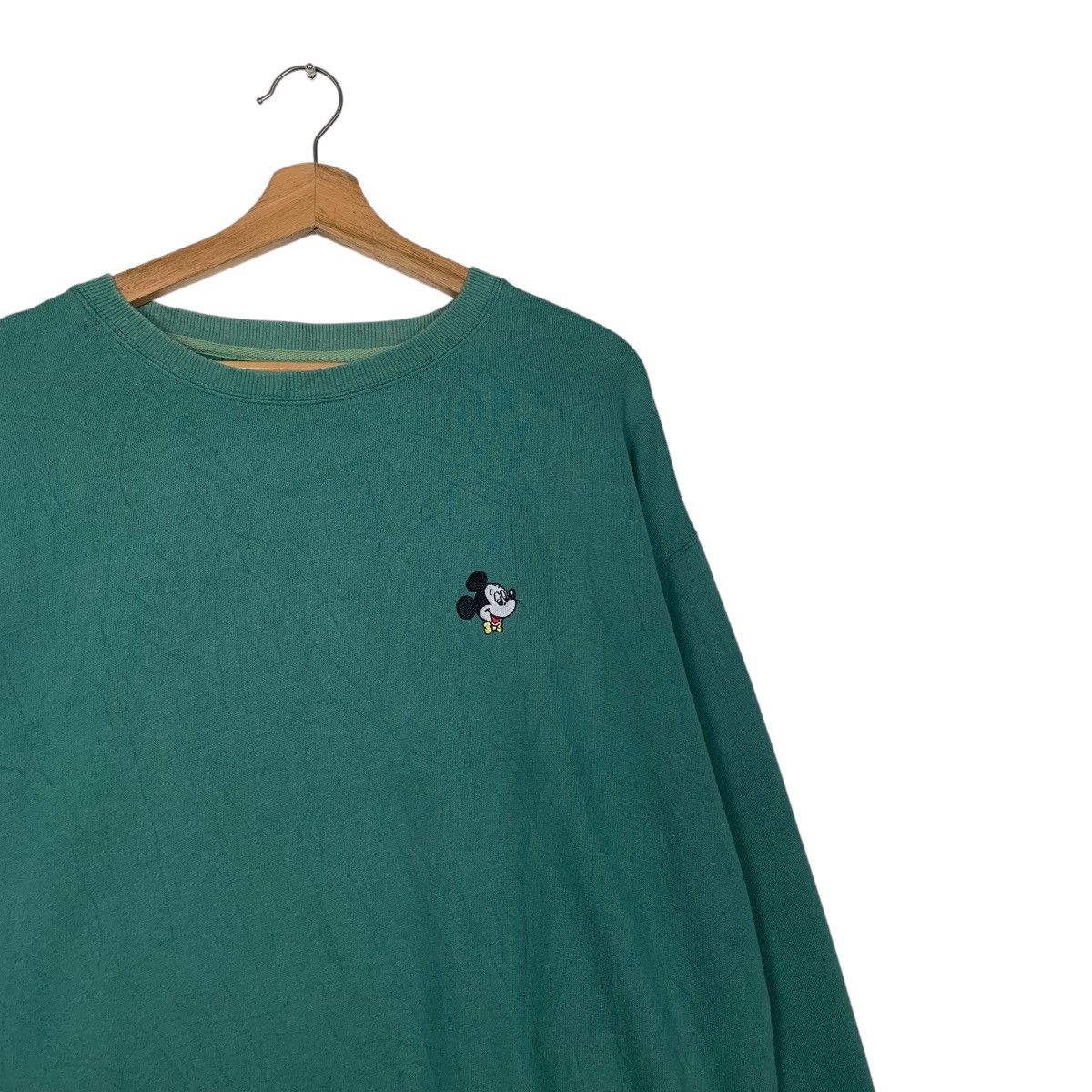 Disney Disney Mickey Mouse Green Crewneck Sweatshirt Size US M / EU 48-50 / 2 - 5 Thumbnail