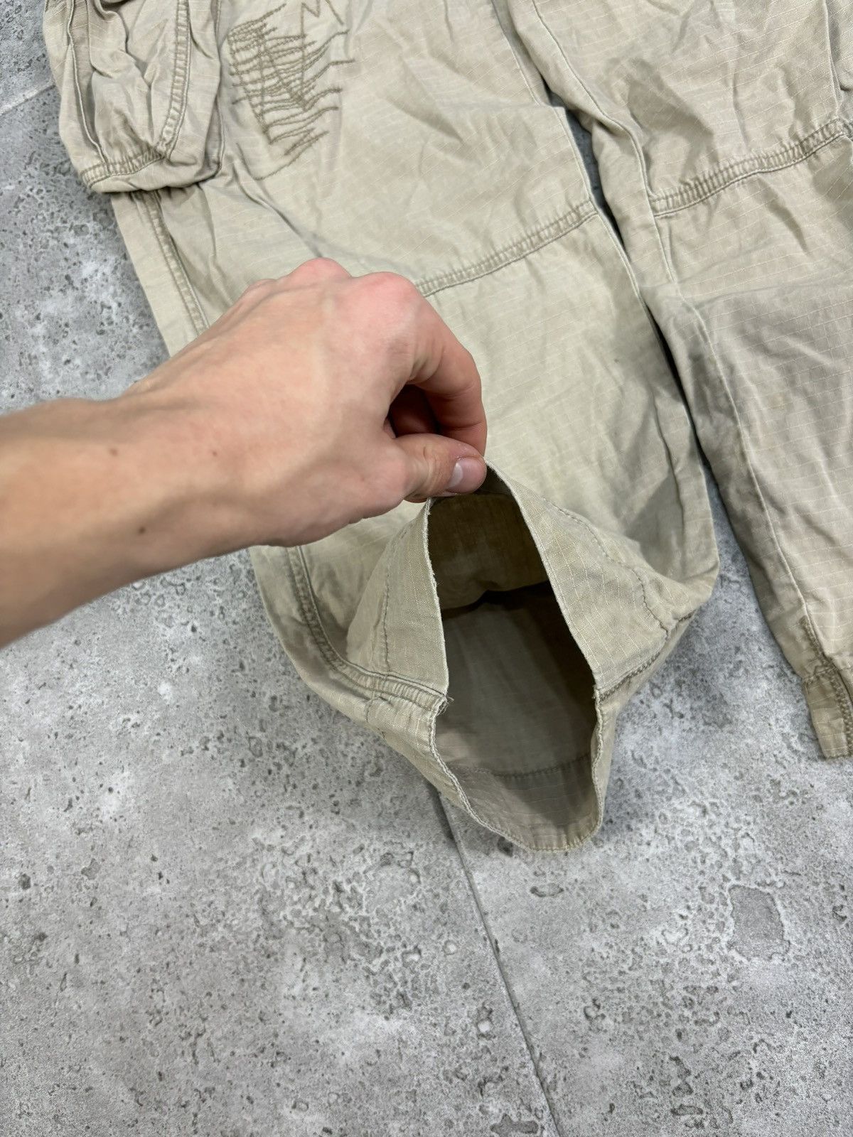 Calvin Klein × Japanese Brand × Vintage Crazy RARE Baggy Cargo Pants 2000s IfWasSixNine Style Y2K Size US 34 / EU 50 - 6 Thumbnail