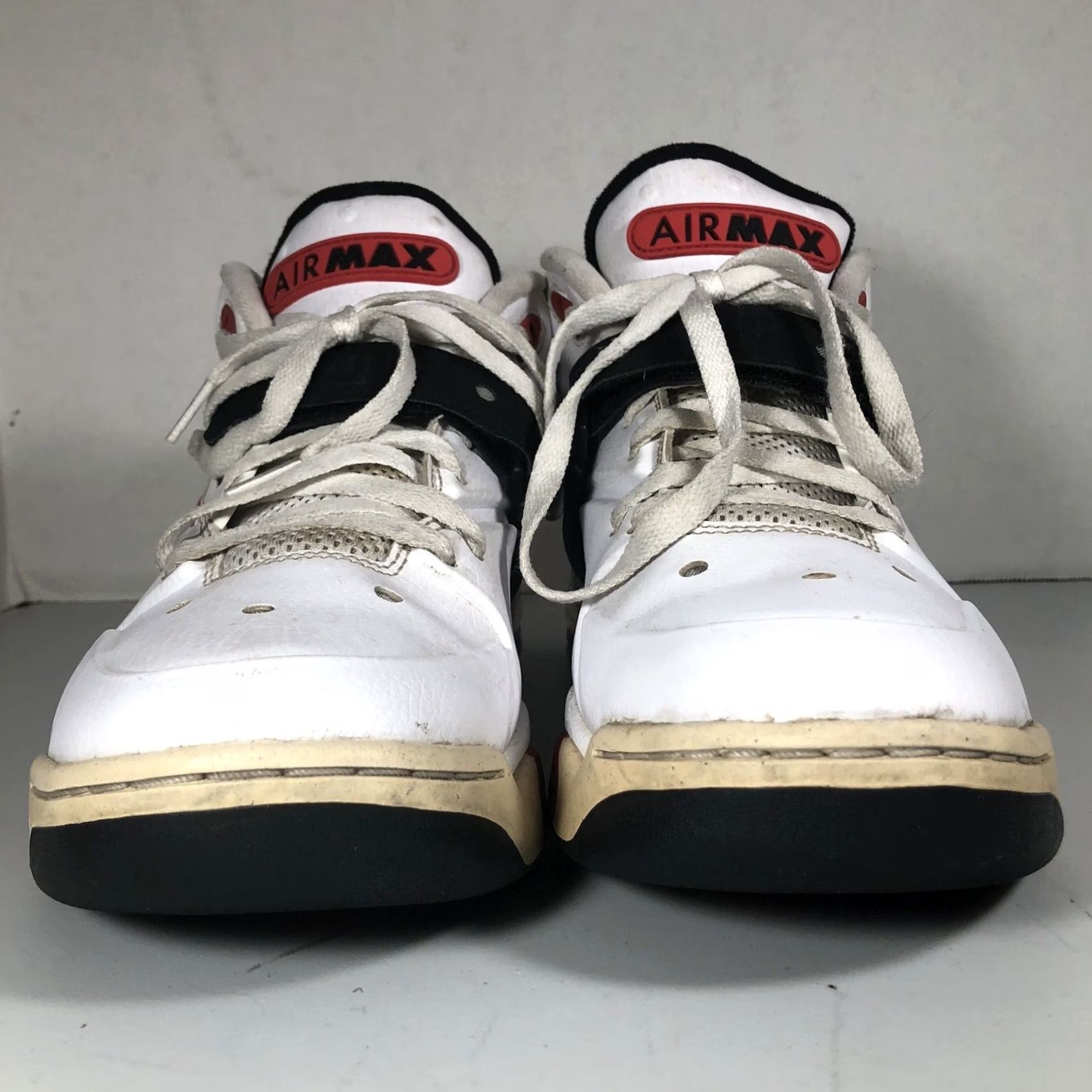 Nike Nike Air Force Max Charles Barkley 2012 Men Size 10.5 555105-100 White Red Black Sneaker Basketball Nike Charles Barkley Shoes Men Size US 10 / EU 43 - 2 Thumbnail