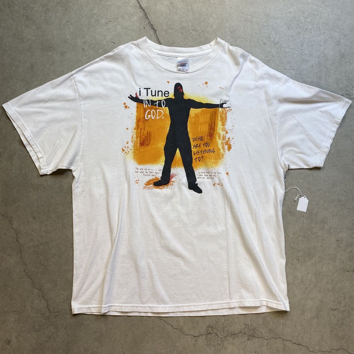 Vintage Vintage iTune in to God Apple Jesus Parody T Shirt XXL Size US XXL / EU 58 / 5 - 2 Thumbnail