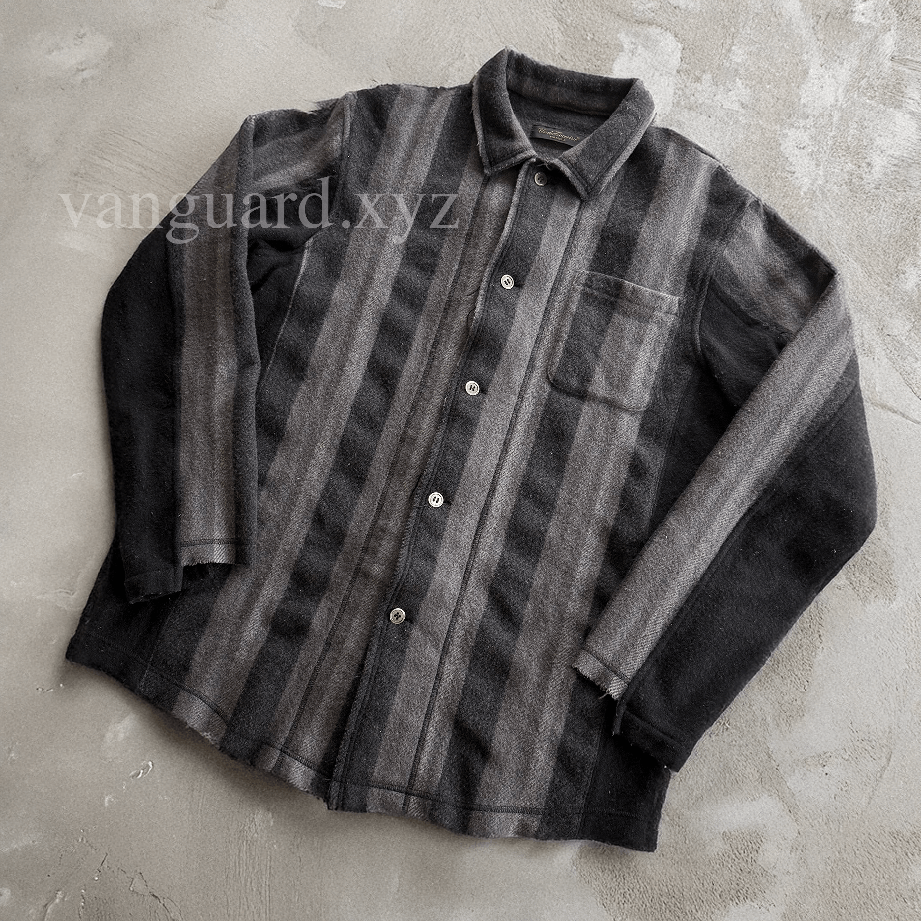 Undercover AW03 Paper Doll Hybrid Reconstructed Wool Overshirt Size US L / EU 52-54 / 3 - 2 Thumbnail