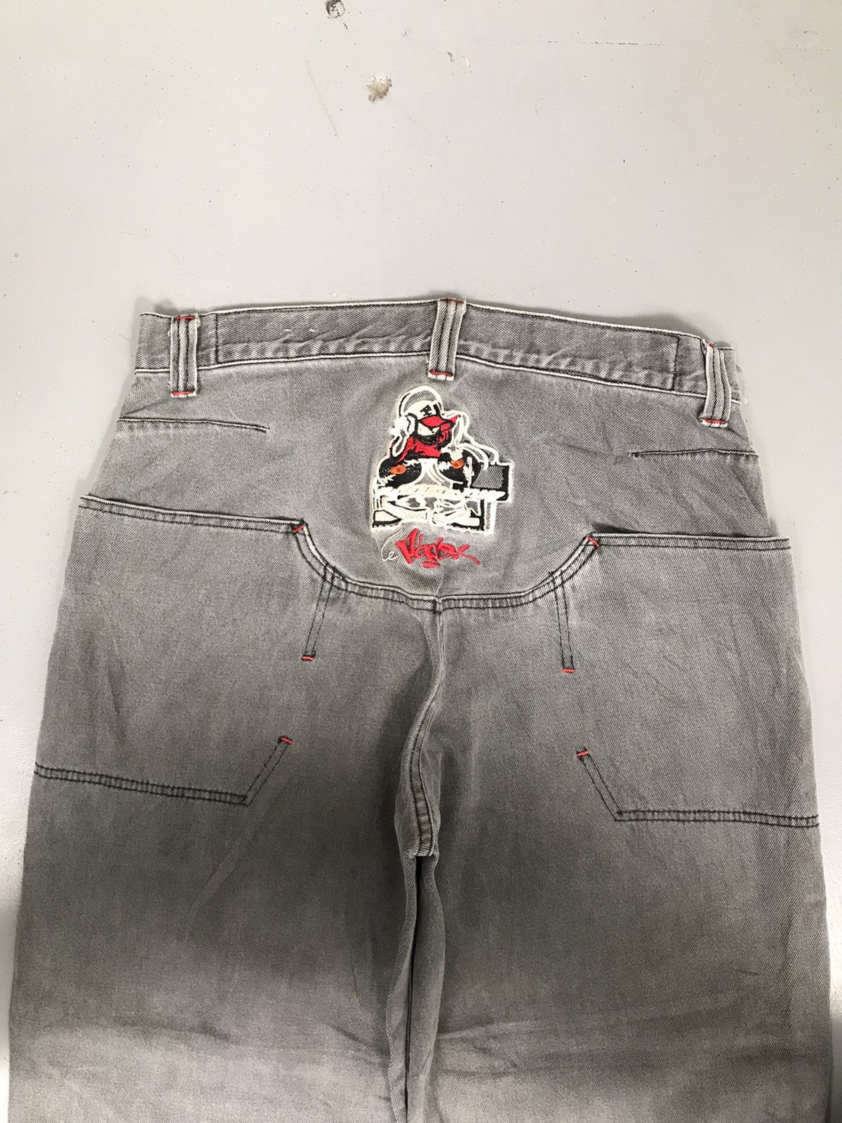 JNCO × Vintage Vintage paco embroidered denim Size US 33 - 12 Thumbnail