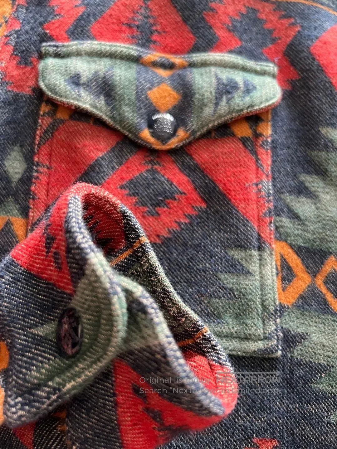 RRL Ralph Lauren RRL Southwest Pattern Flannel Shirt. Size US XS / EU 42 / 0 - 3 Thumbnail