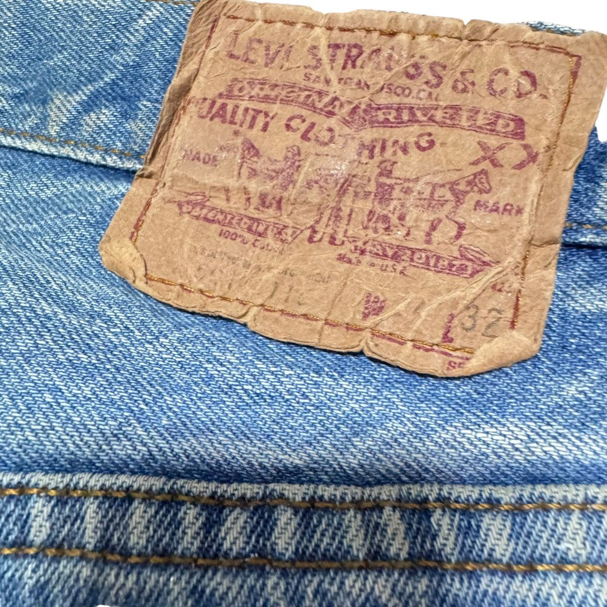 Levi's Vintage 80s Levis 501 Painter Jeans Helmut Lang Size US 33 - 12 Thumbnail