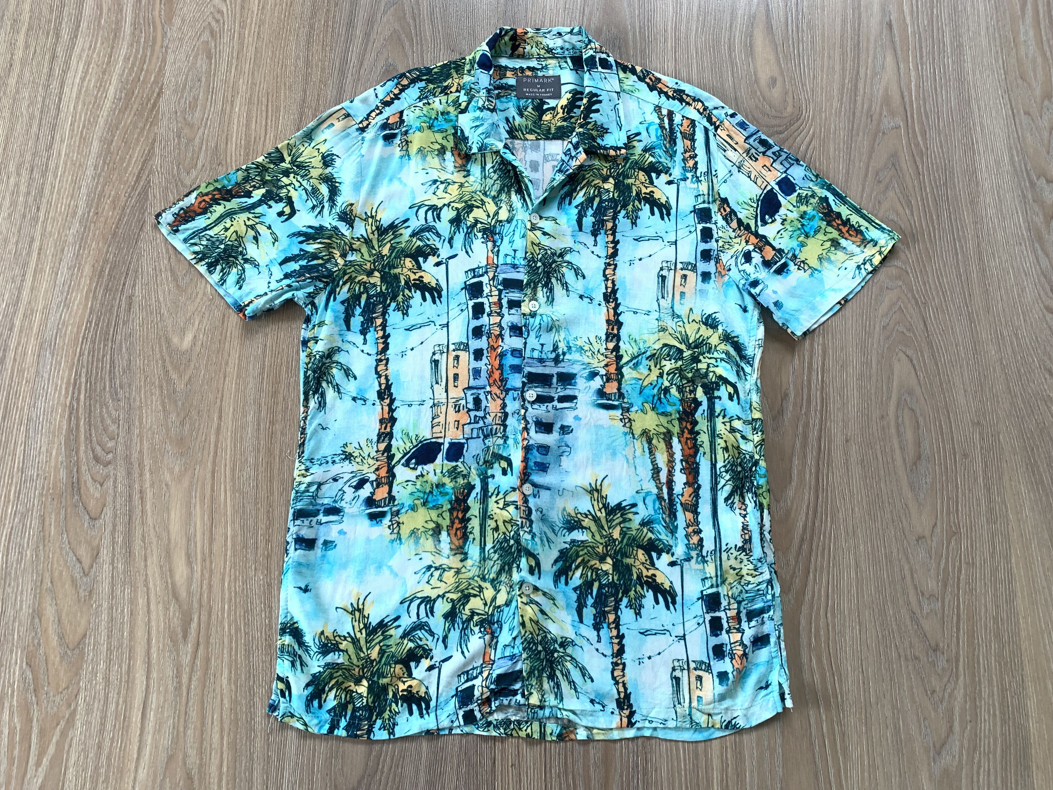Primark Primark Regular Fit Printed Hawaiian Shirt Size US M / EU 48-50 / 2 - 2 Thumbnail