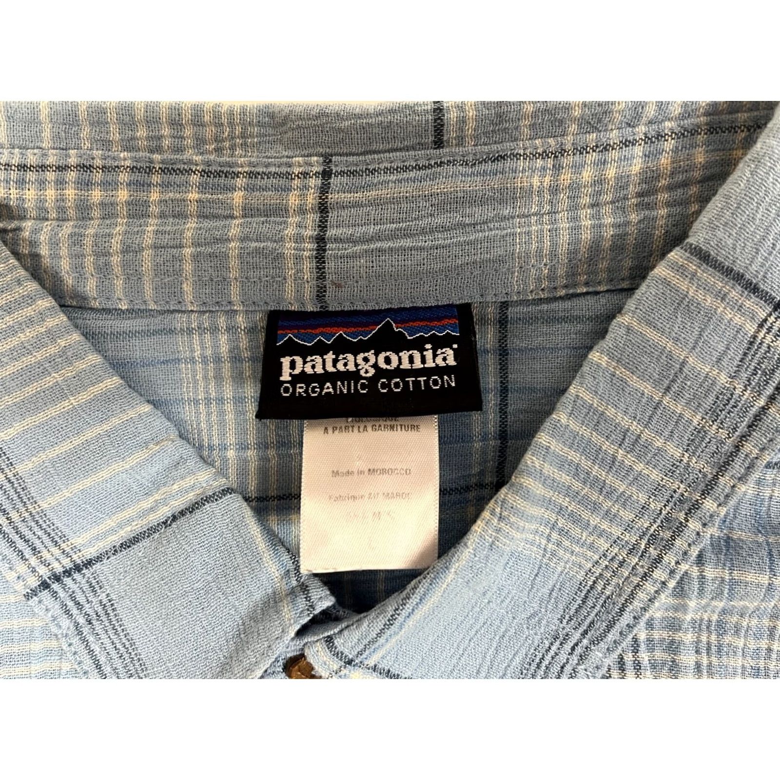 Patagonia Patagonia Plaid Short Sleeve Button-Up Shirt L Blue Mens Size US L / EU 52-54 / 3 - 6 Thumbnail