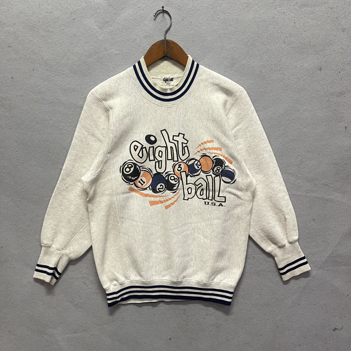 Vintage 90s Eight Ball U.S.A. Graphic Sweater (M) Size US M / EU 48-50 / 2 - 1 Thumbnail