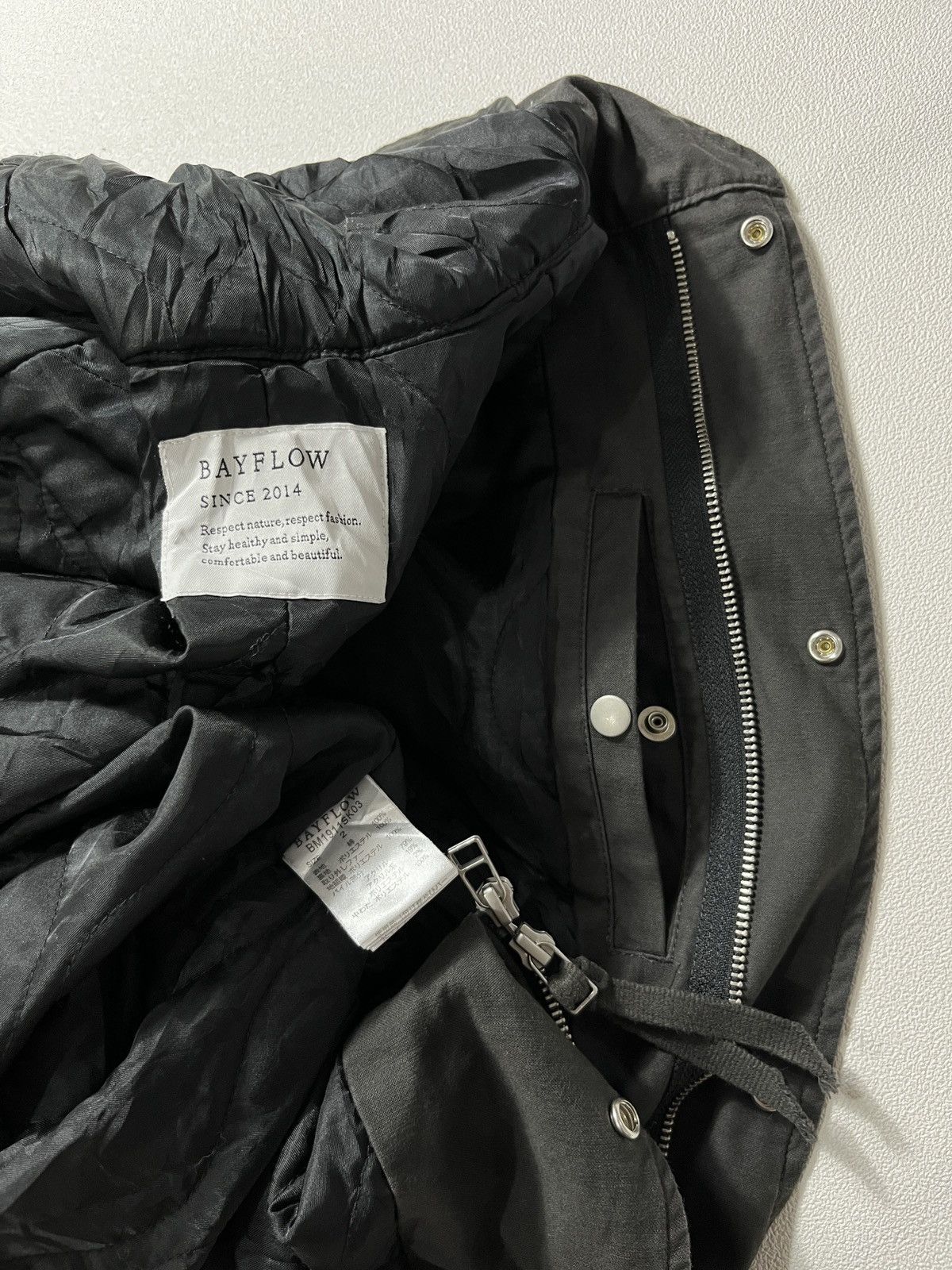 Japanese Brand BAYFLOW (MC) Back Satin Mods Coat Jacket Size US M / EU 48-50 / 2 - 10 Thumbnail
