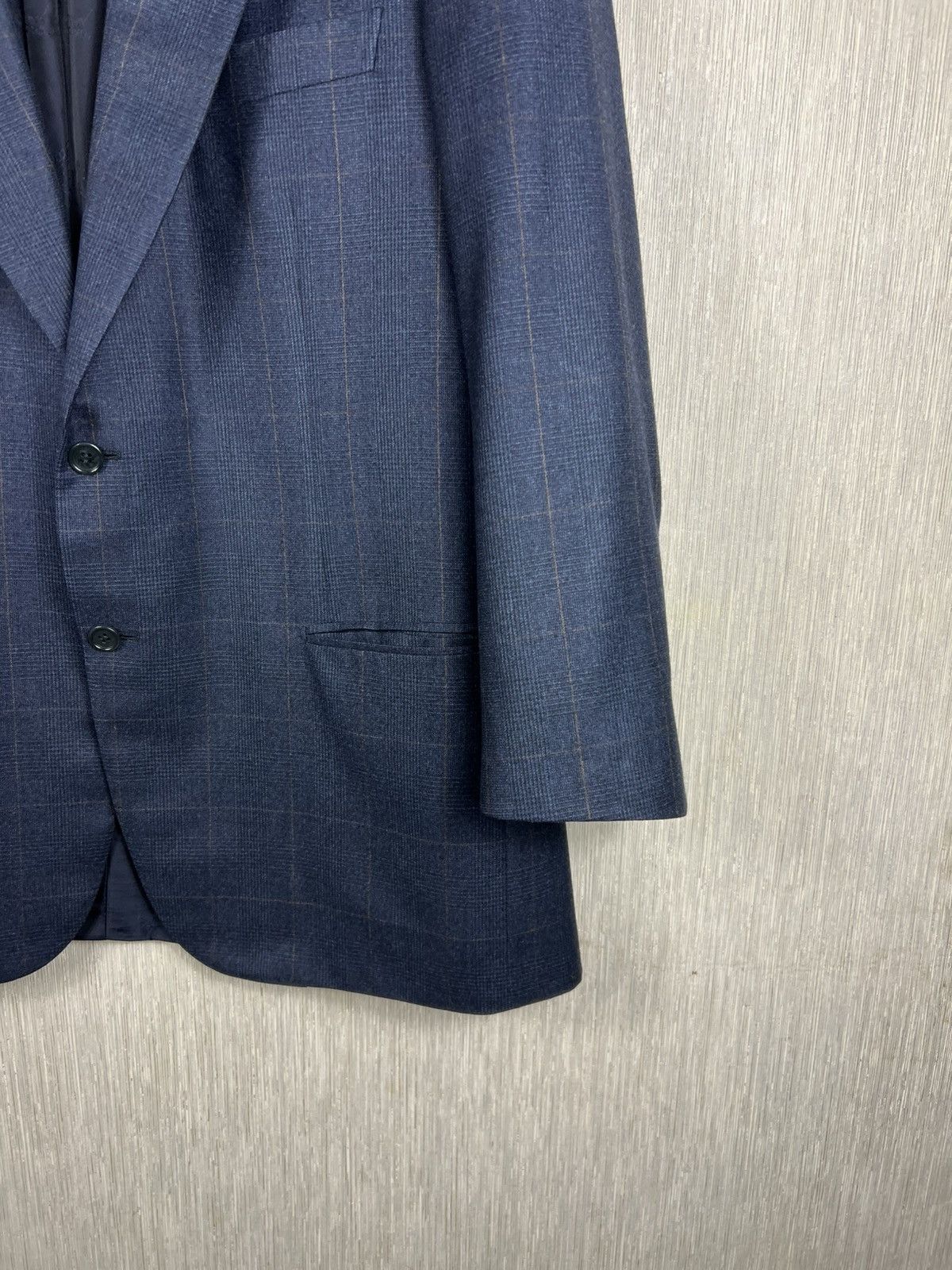 Brioni Brioni per Arabelli wool checked navy blazer jacket luxury Size 54R - 5 Thumbnail