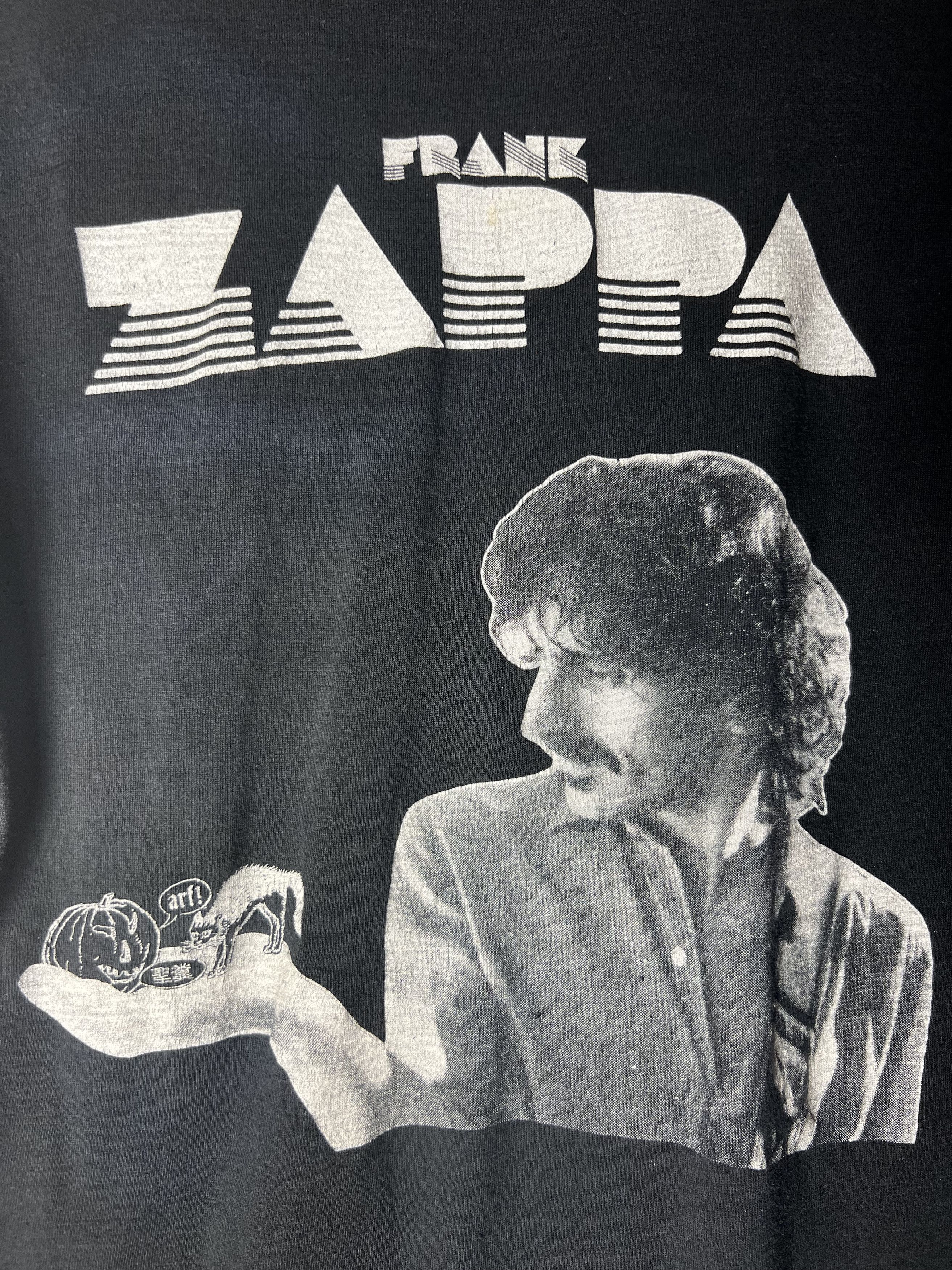 Vintage 1980's Frank Zappa Double Sided Tour T-Shirt