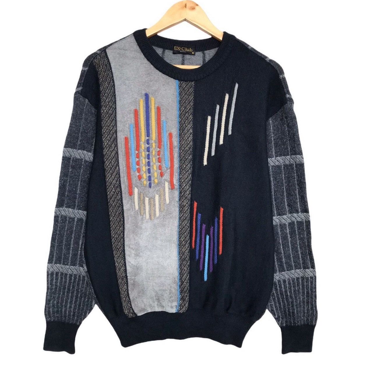 Vintage Japanese Multicolour Black Knitwear