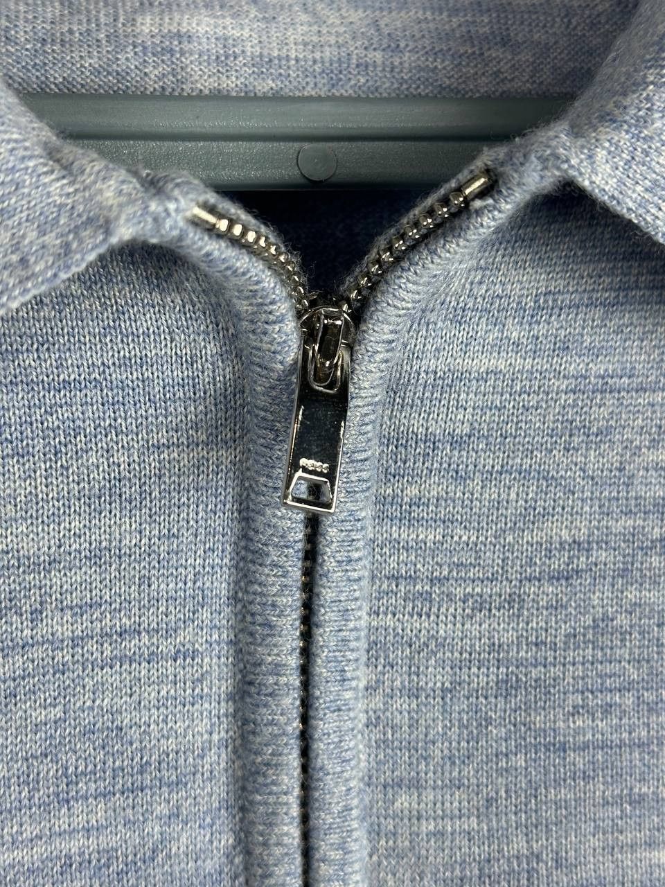 Reiss Reiss Maxwell Merino Wool Textured Polo Zip Shirt Size US M / EU 48-50 / 2 - 5 Thumbnail