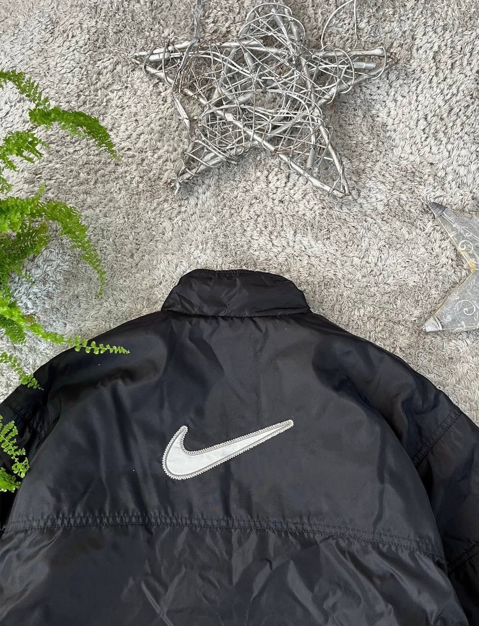 Nike × Vintage 90s Nike Vintage Swoosh Puffer Light Jacket Streetwear Size US M / EU 48-50 / 2 - 3 Thumbnail