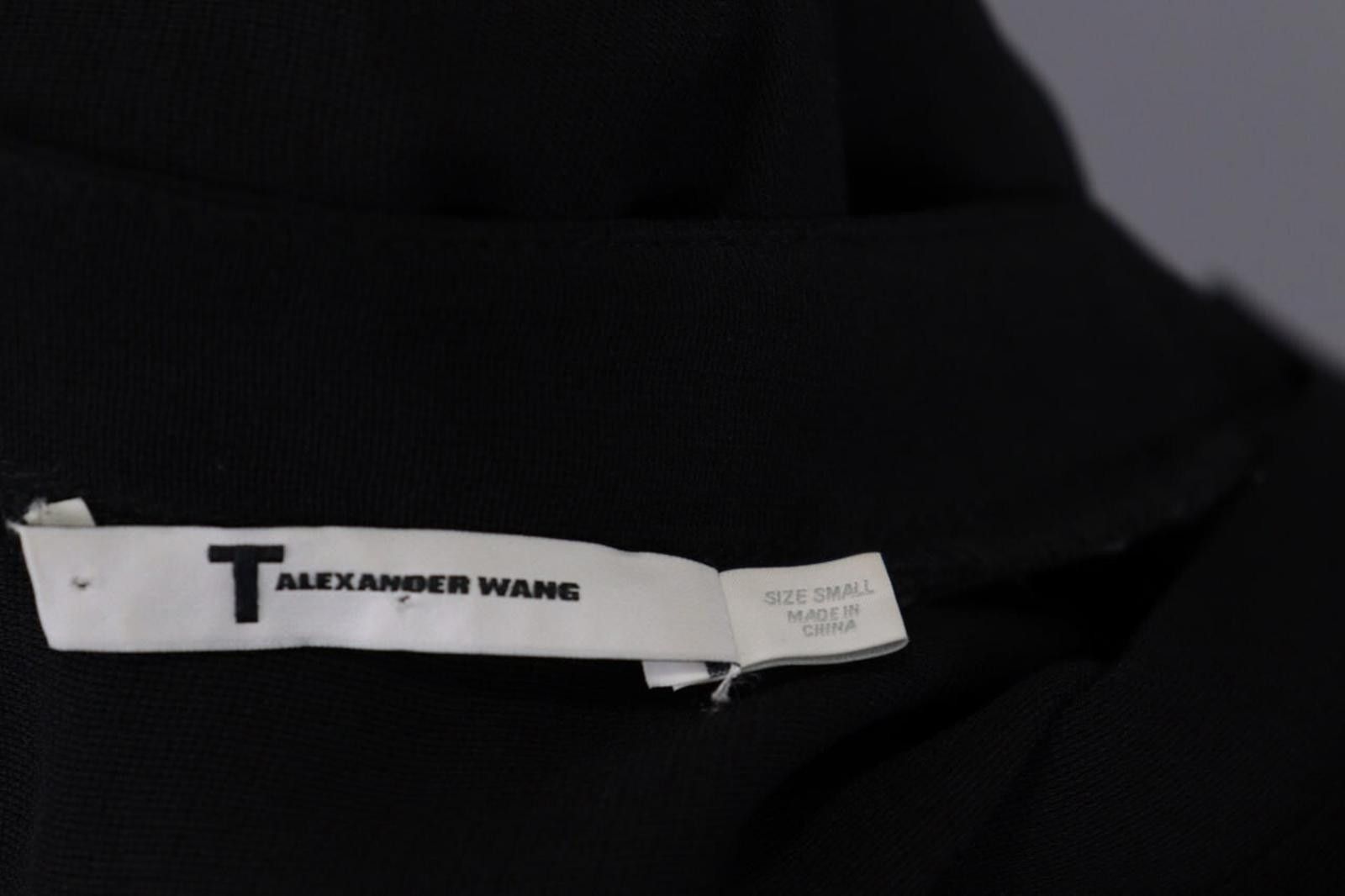 Alexander Wang T Alexander Wang Black V-Neck Stretch Top Shirt Size XS Size S / US 4 / IT 40 - 12 Thumbnail