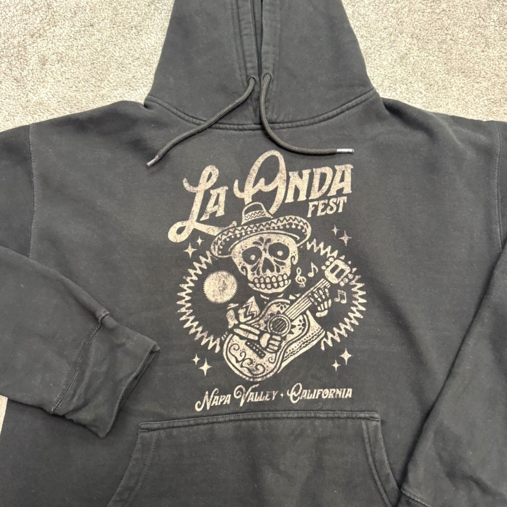 Honda La Onda Festival Pullover Hoodie Sweatshirt Mens Large Black Casual Size US L / EU 52-54 / 3 - 3 Thumbnail