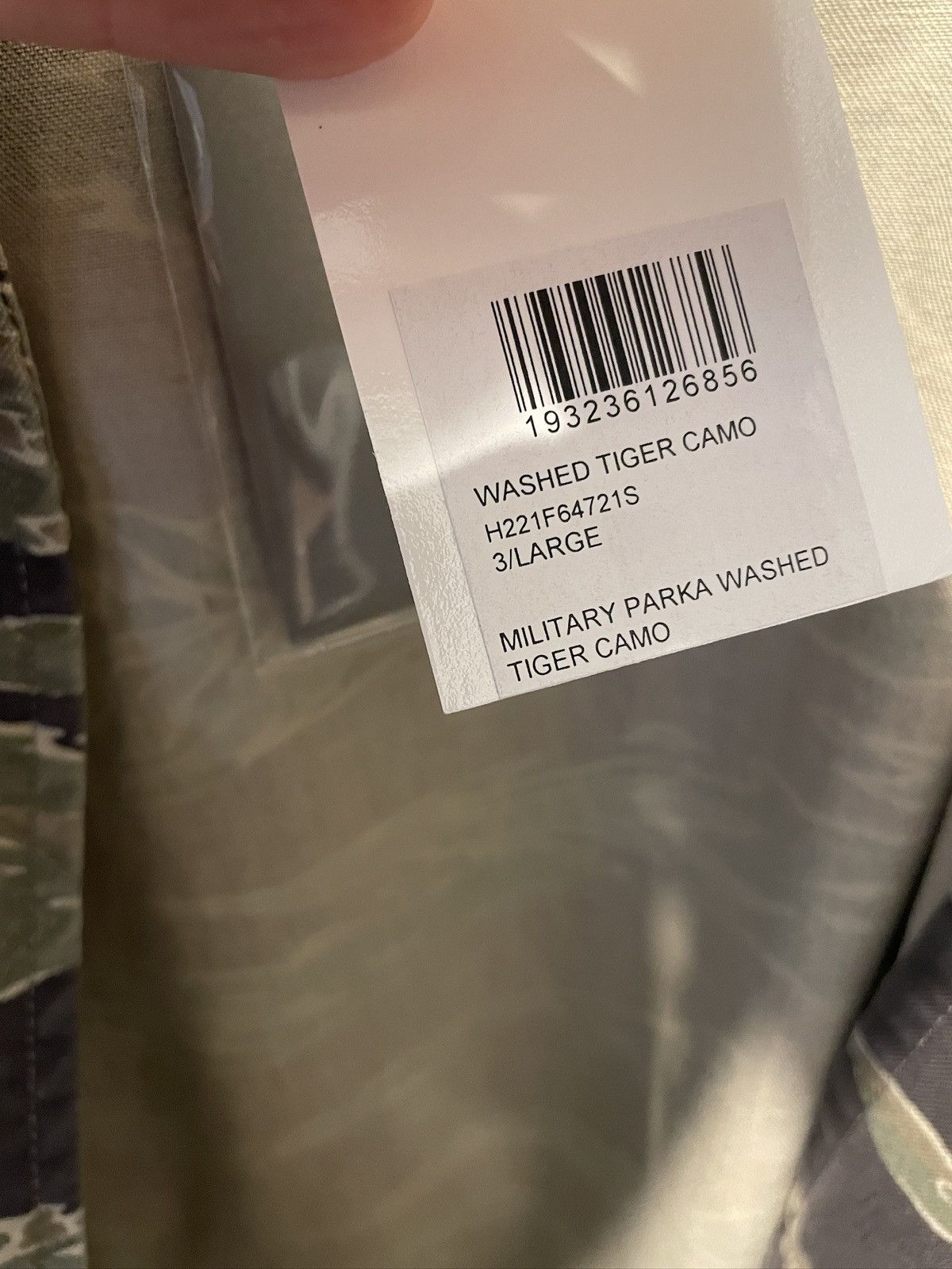 John Elliott JOHN ELLIOTT Military Parka Jacket Tiger Camo Sz 3 Large NWT Size US L / EU 52-54 / 3 - 8 Thumbnail