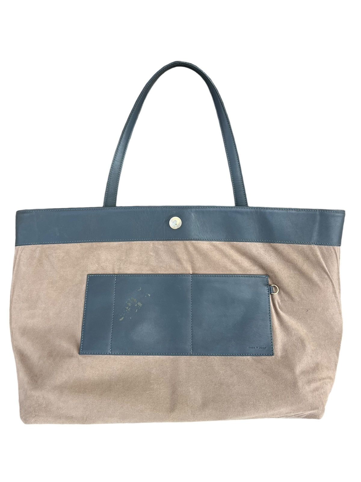 Japanese Brand × Leather THE PITH Japan Distress Muddy Patina Leather Tote Bag Size ONE SIZE - 20 Thumbnail