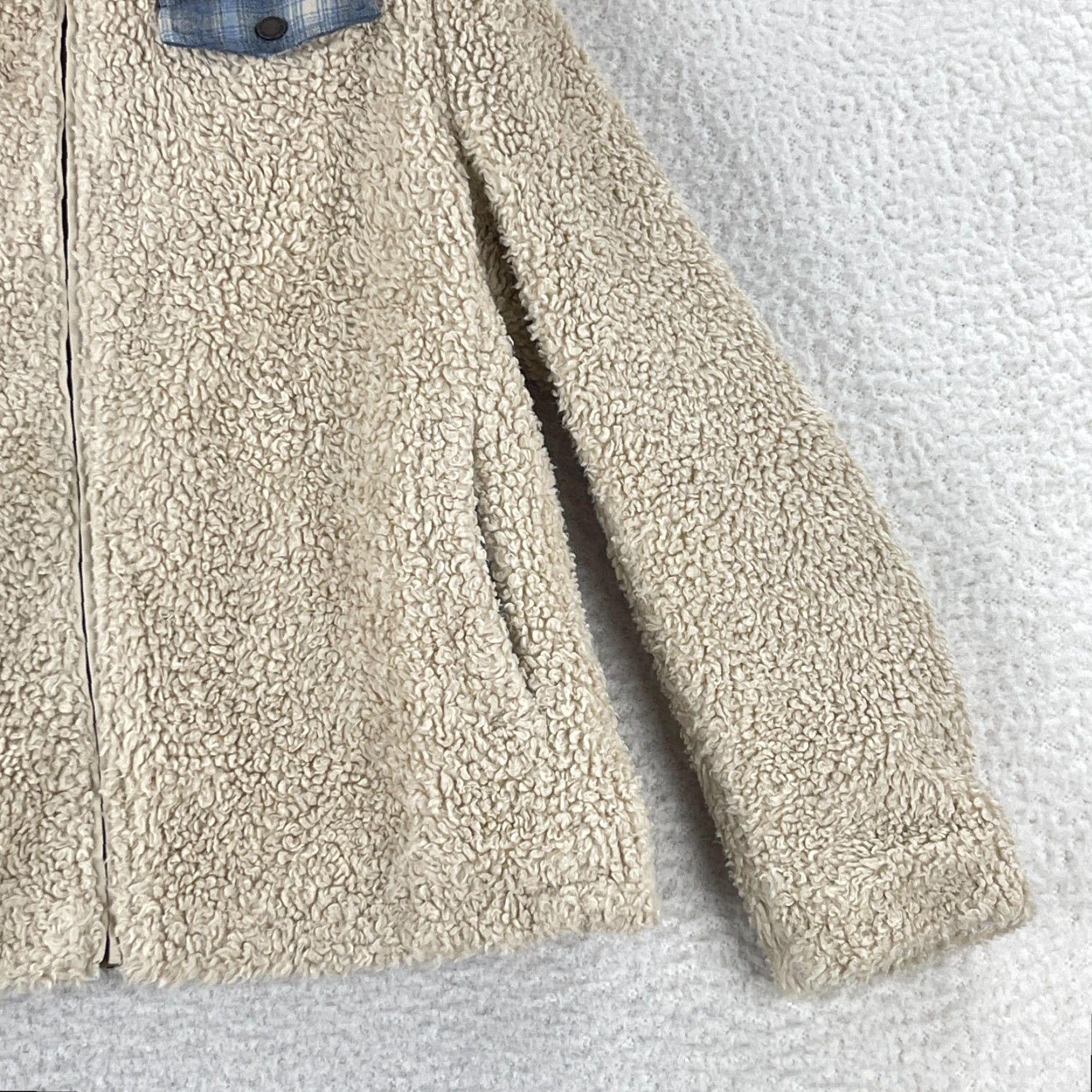 Pendleton Pendleton Ivory Fleece Jacket Womens Large Full Zip Sherpa Lined Casual City Classic Outdoor Size L / US 10 / IT 46 - 4 Thumbnail