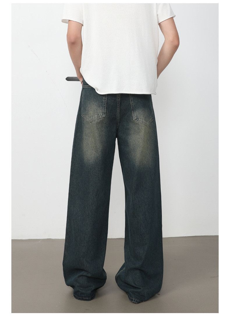 Vintage Men's American Retro Washed Loose-Fit Straight-Leg Jeans Size US 32 / EU 48 - 5 Thumbnail