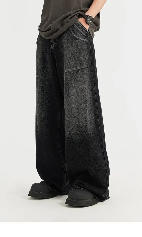 VIBE Trendy High Street Distressed Baggy Jeans Size US 31 - 8 Thumbnail