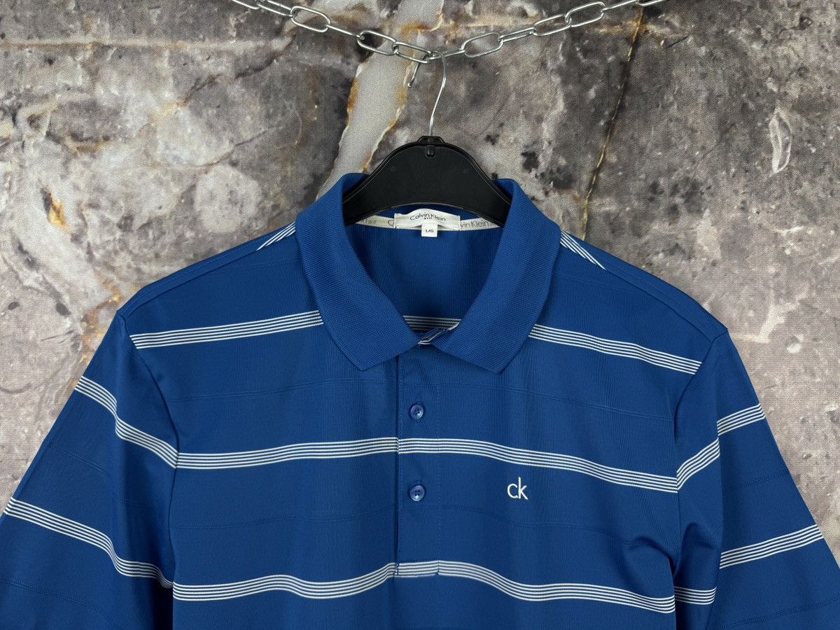 Calvin Klein Men’s Calvin Klein Golf Polo Shirt Striped Sportswear Size L Size US L / EU 52-54 / 3 - 2 Thumbnail