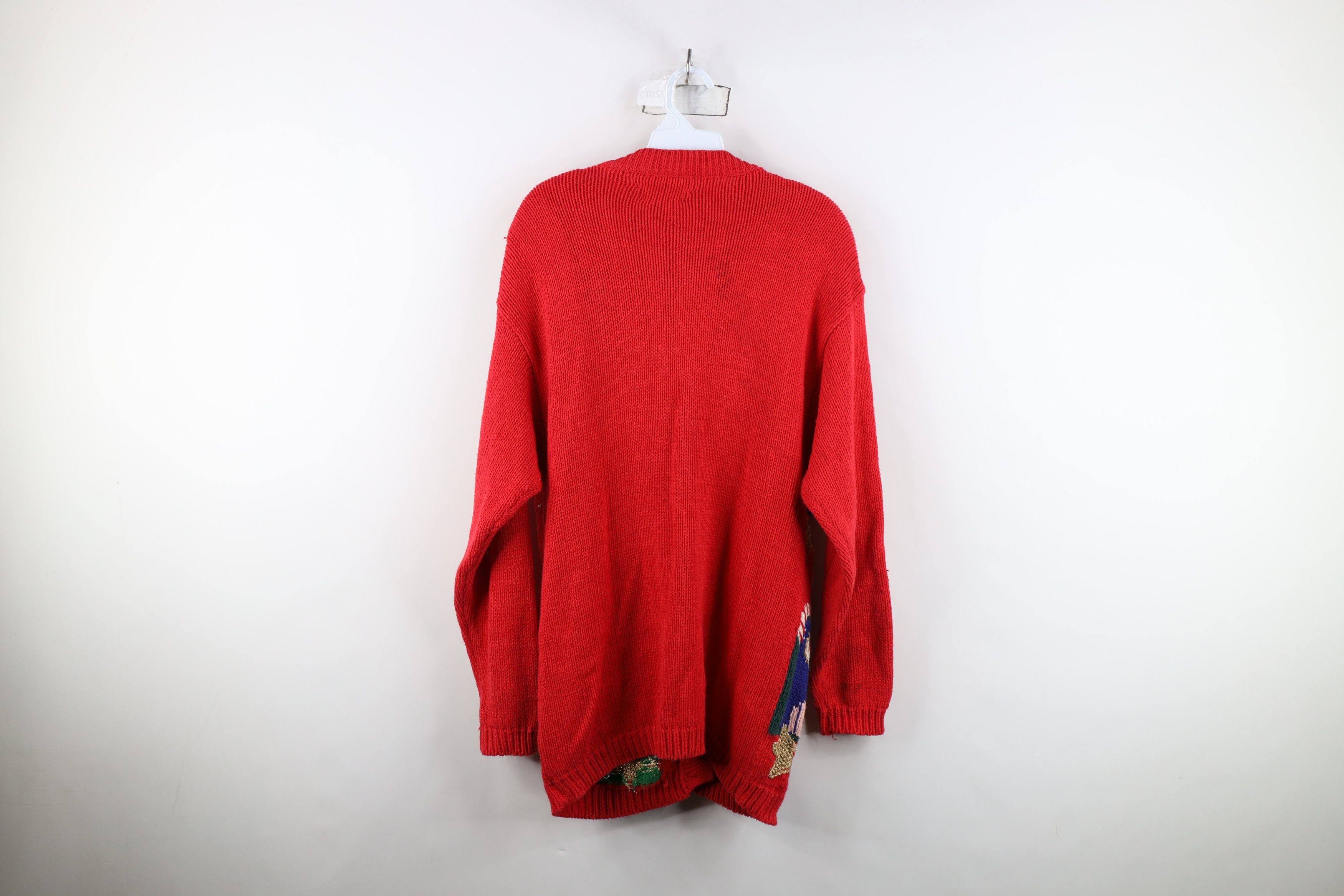 Vintage Vintage 90s Streetwear Bells Christmas Cardigan Sweater Size L / US 10 / IT 46 - 13 Thumbnail