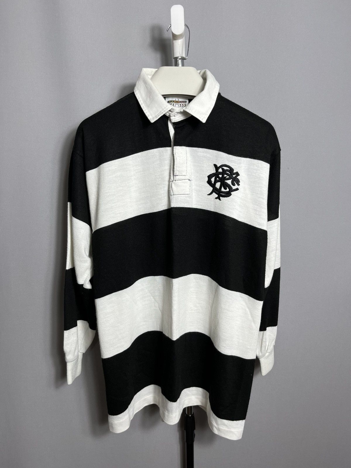 1980's Barbarians Halbro Rugby Shirt Men's Striped RARE