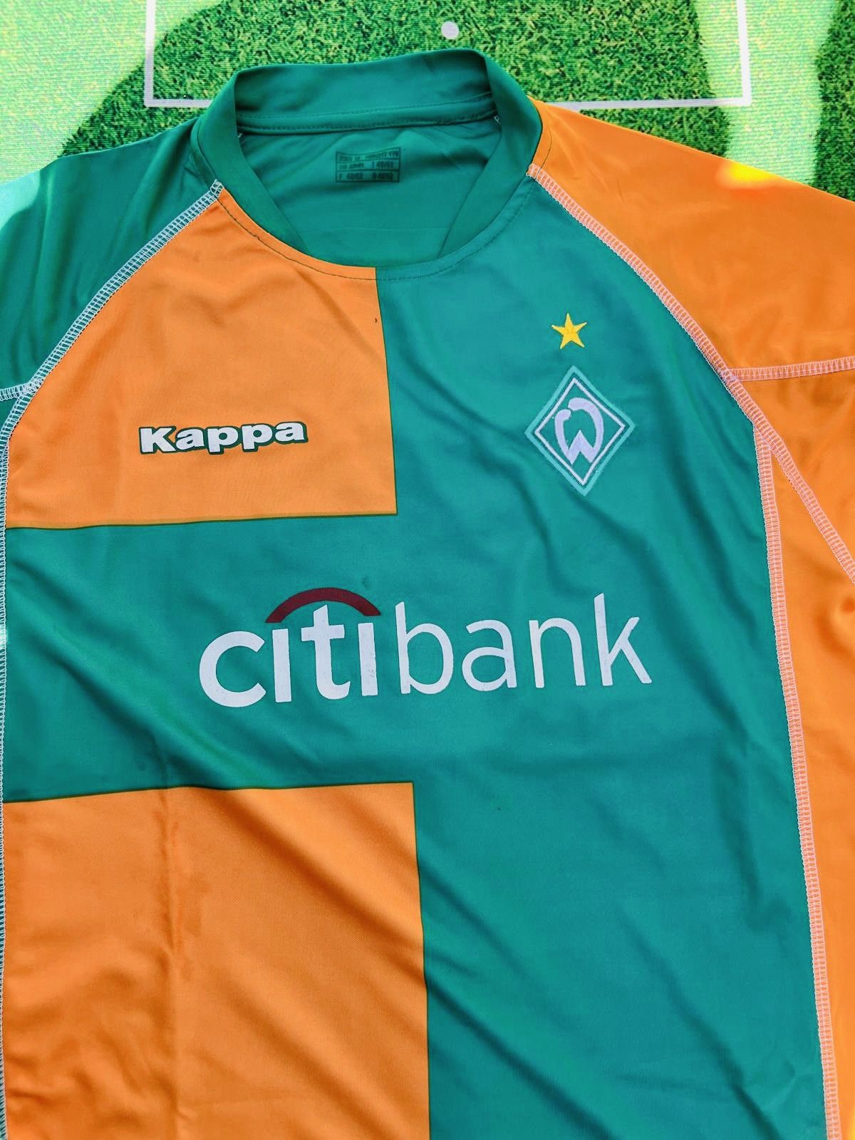 Kappa WARDER BREMEN 2008/09 RETRO JERSEY🟠🟢 Size US M / EU 48-50 / 2 - 4 Thumbnail