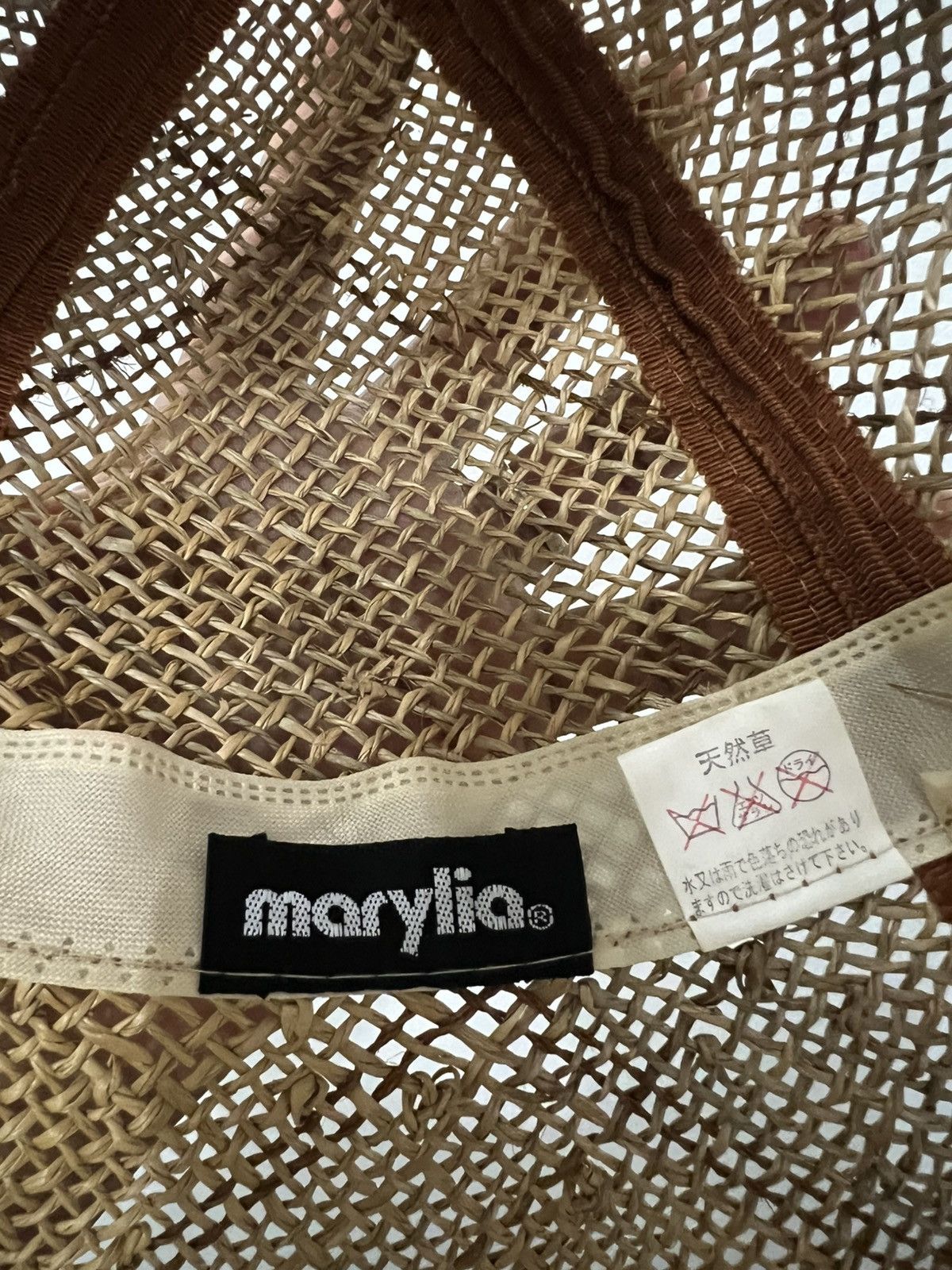 Japanese Brand Marylia Paper Straw Archive Hat Size ONE SIZE - 11 Thumbnail