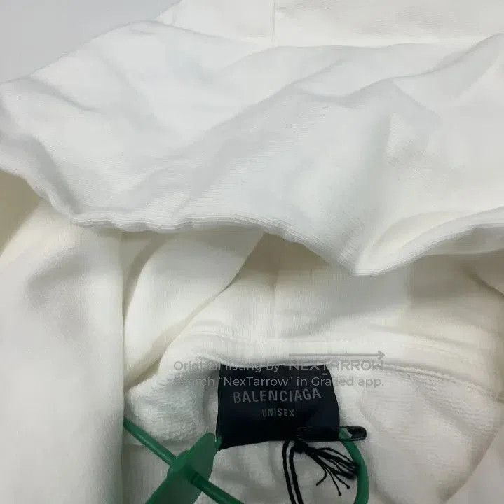 Balenciaga Balenciaga White Logo Print Hoodie. Size US S / EU 44-46 / 1 - 2 Thumbnail