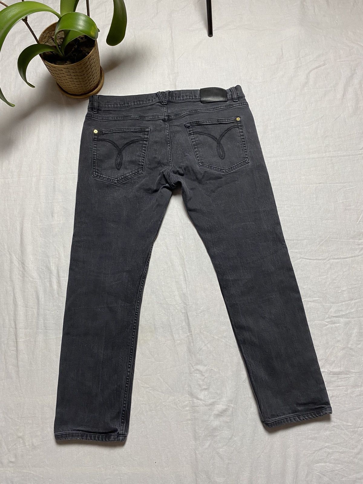 image of Gianni Versace Denim Jeans in Black, Men's (Size 32)