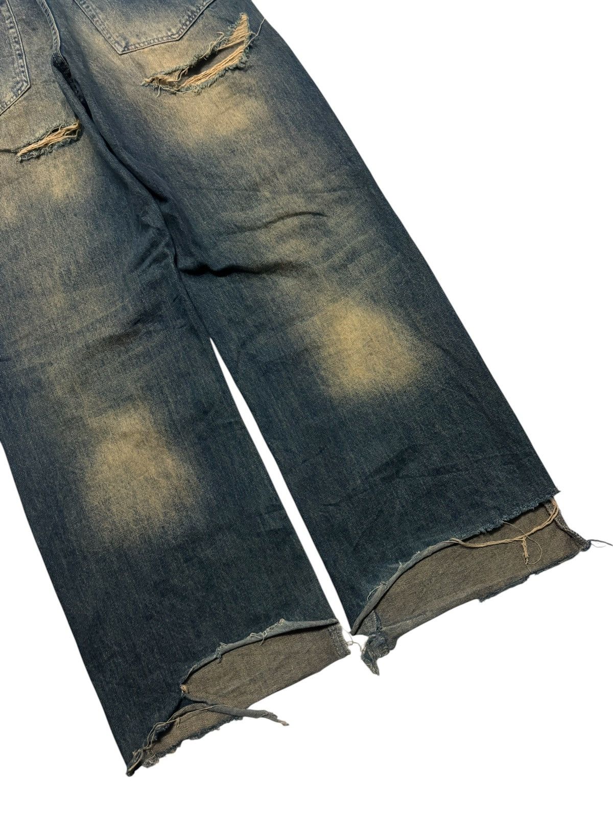 Kapital BALENCIAGA THRASHED BAGGY MUDMAX DISTRESS BY JAPANESE JEANS Size US 31 - 15 Thumbnail