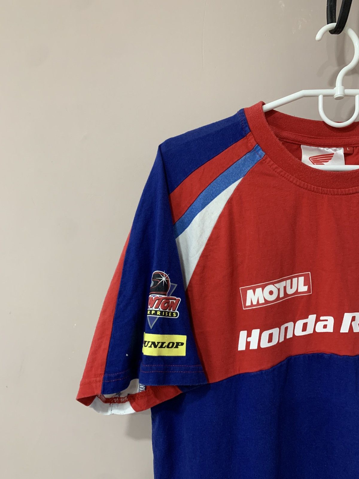 Honda Mens Honda Racing T Shirt Retro Motorsport Size L Size US L / EU 52-54 / 3 - 3 Thumbnail