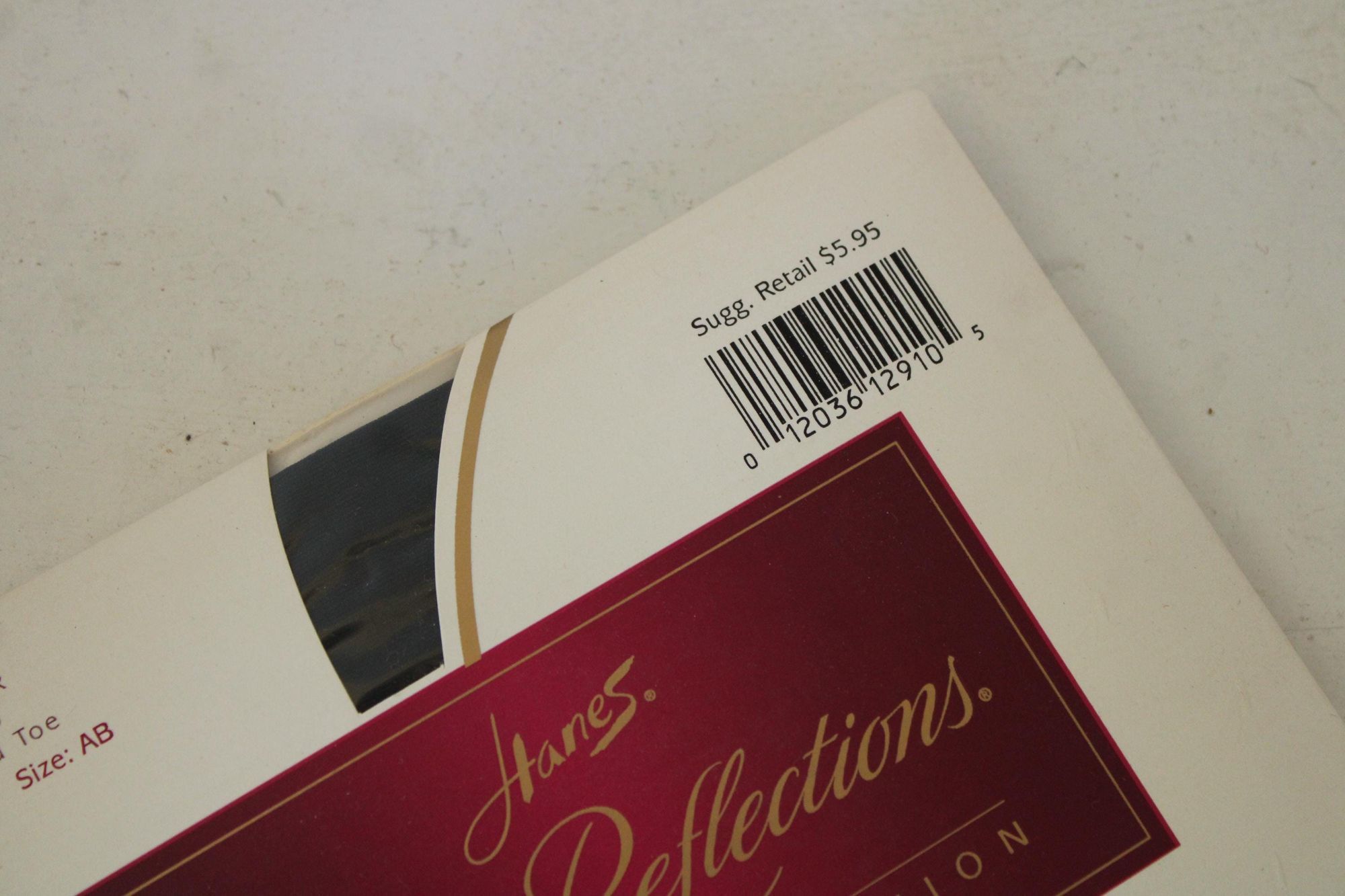Hanes Vintage 1990s 2000s Pantyhose, New NOS, Hanes Jet Black, Siz Size ONE SIZE - 4 Thumbnail